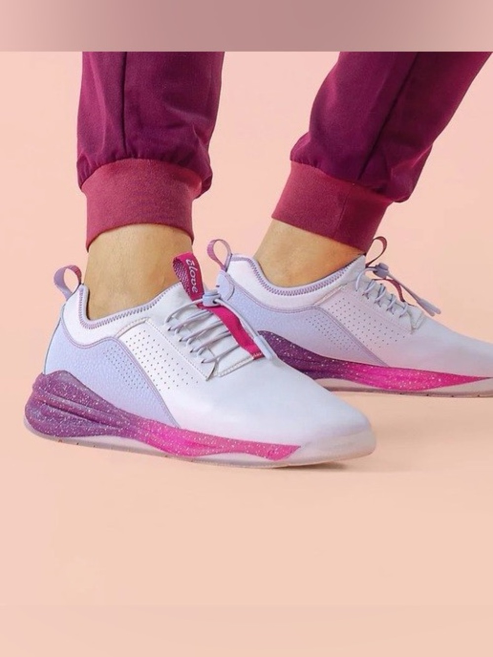 Clove Shoes Plum Amethyst Classic Healthcare Nursing Sneaker.